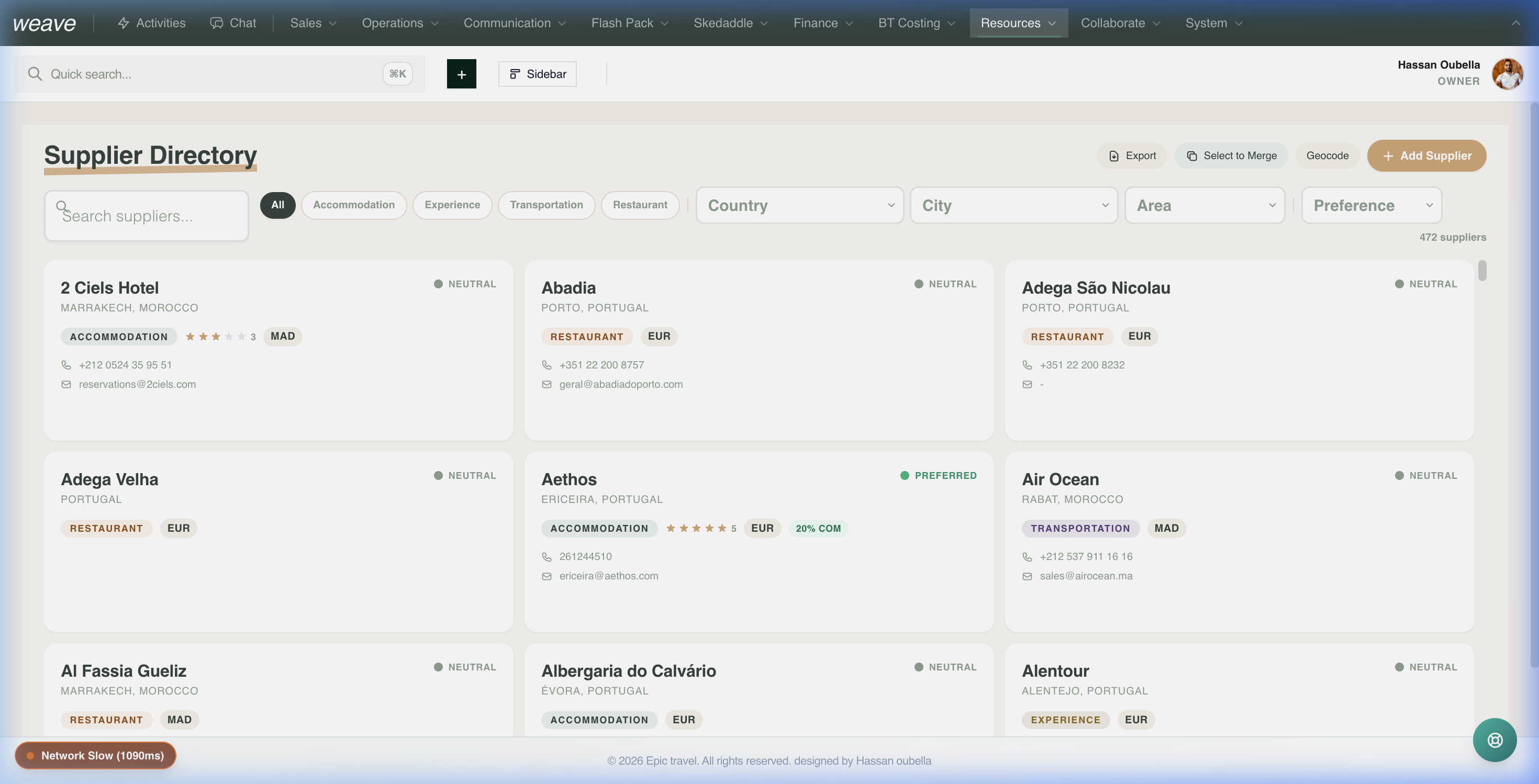 TourPilot AI supplier directory