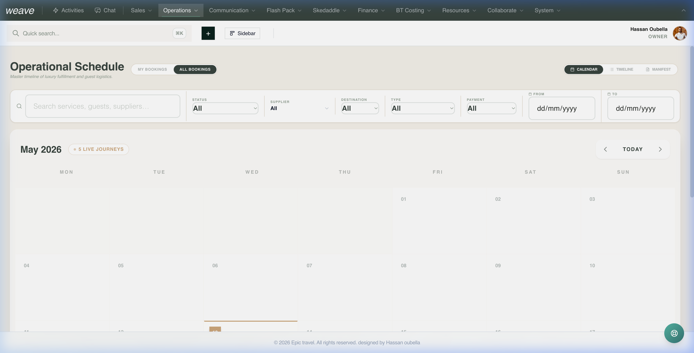 TourPilot AI scheduling and timeline management